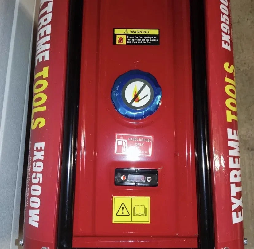 Extreme tools Germany generador eléctrico de gasolina 9500W de potencia motor cuatro tiempos