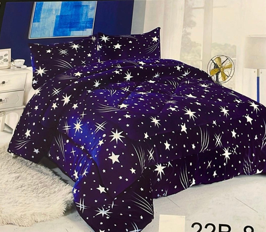 Edredón Invierno Borreguillo con su relleno para todo tipo de cama matrimonio con 2 fundas de almohada disponible en varios colores