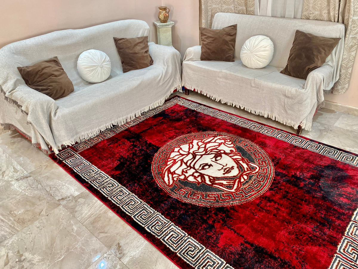 Alfombra de Salon Moderna estilo versace 180x250cm Ideal para Salón o habitación En varios Colores