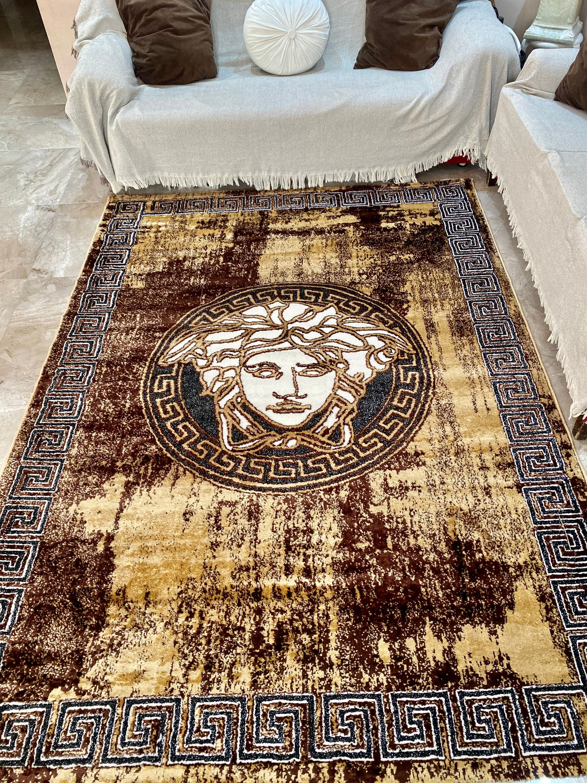 Alfombra de Salon Moderna estilo versace 180x250cm Ideal para Salón o habitación En varios Colores