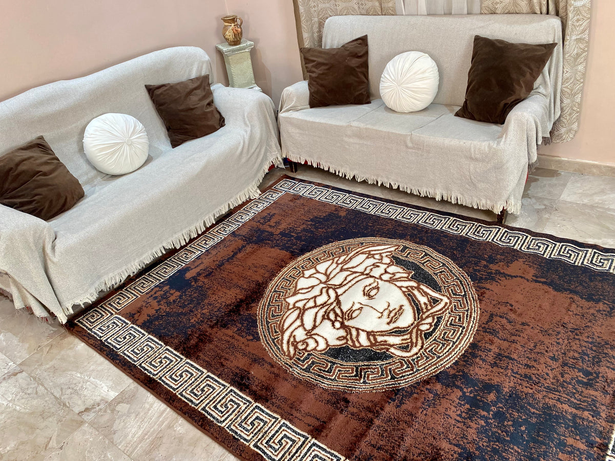 Alfombra de Salon Moderna estilo versace 180x250cm Ideal para Salón o habitación En varios Colores