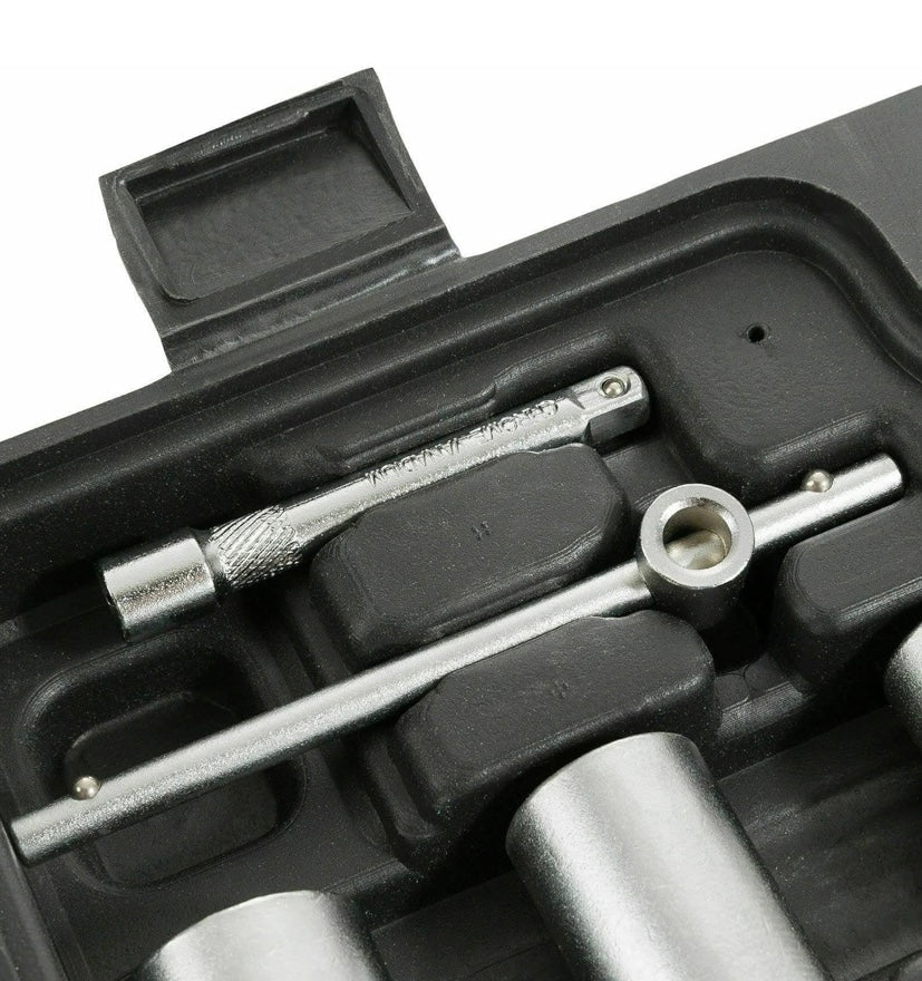 Extreme Tools Juego de herramientas de 108 piezas Vasos para Llaves Carraca, incluye Llave de Trinquete, Ideal para Bricolaje, Reparación o Trabajos Mecánicos
