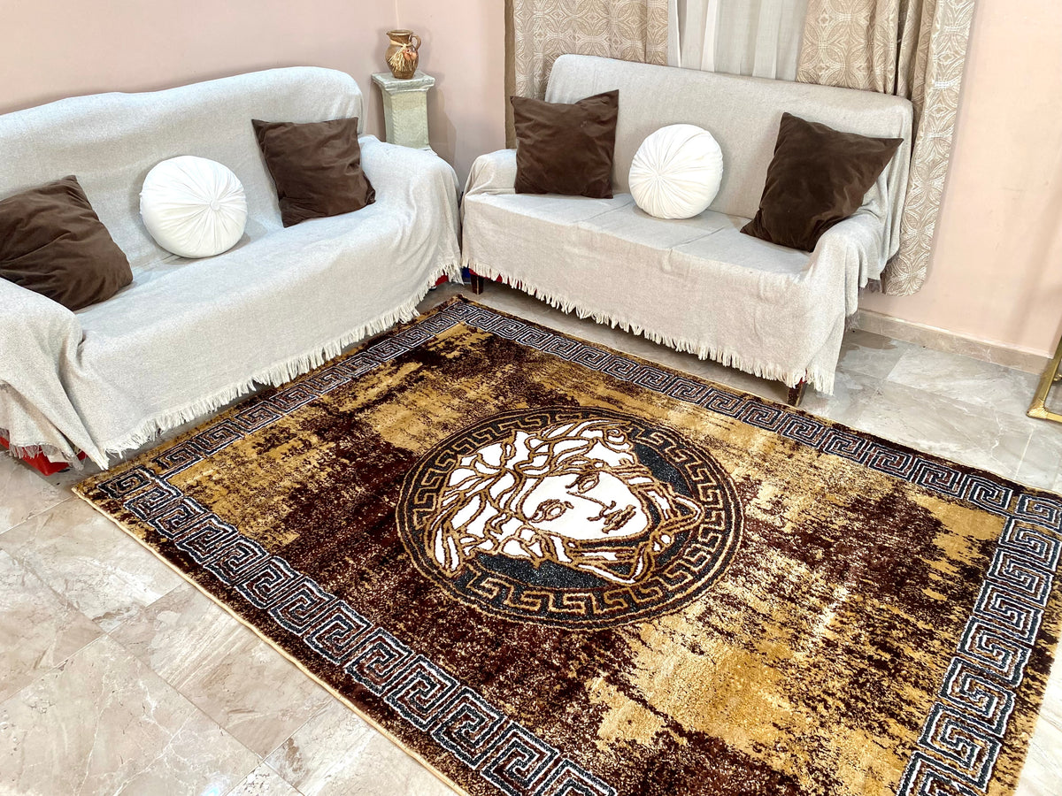 Alfombra de Salon Moderna estilo versace 180x250cm Ideal para Salón o habitación En varios Colores