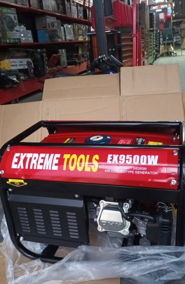 Extreme tools Germany generador eléctrico de gasolina 9500W de potencia motor cuatro tiempos