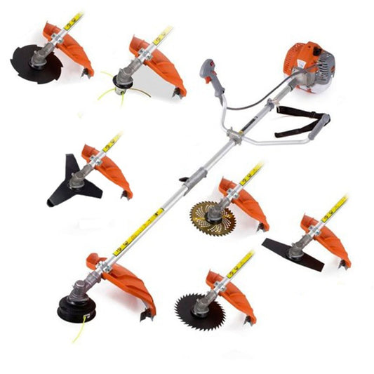 Desbrozadora profesional 7 en 1 Pro Series 52CC 3,9cv Incluye 5 discos y 2 cabezales
